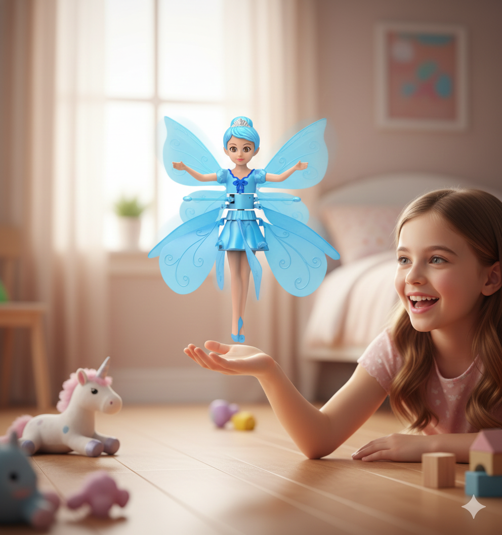 Magical Flying Fairy Doll – Sensor-Controlled Flying Toy for Girls Ages 6 and Up